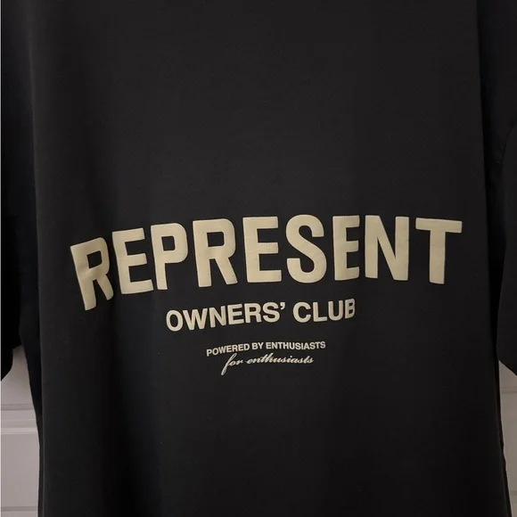 Represent Owners' Club Oversize Black T-Shirt, size L - Picture 3 of 5